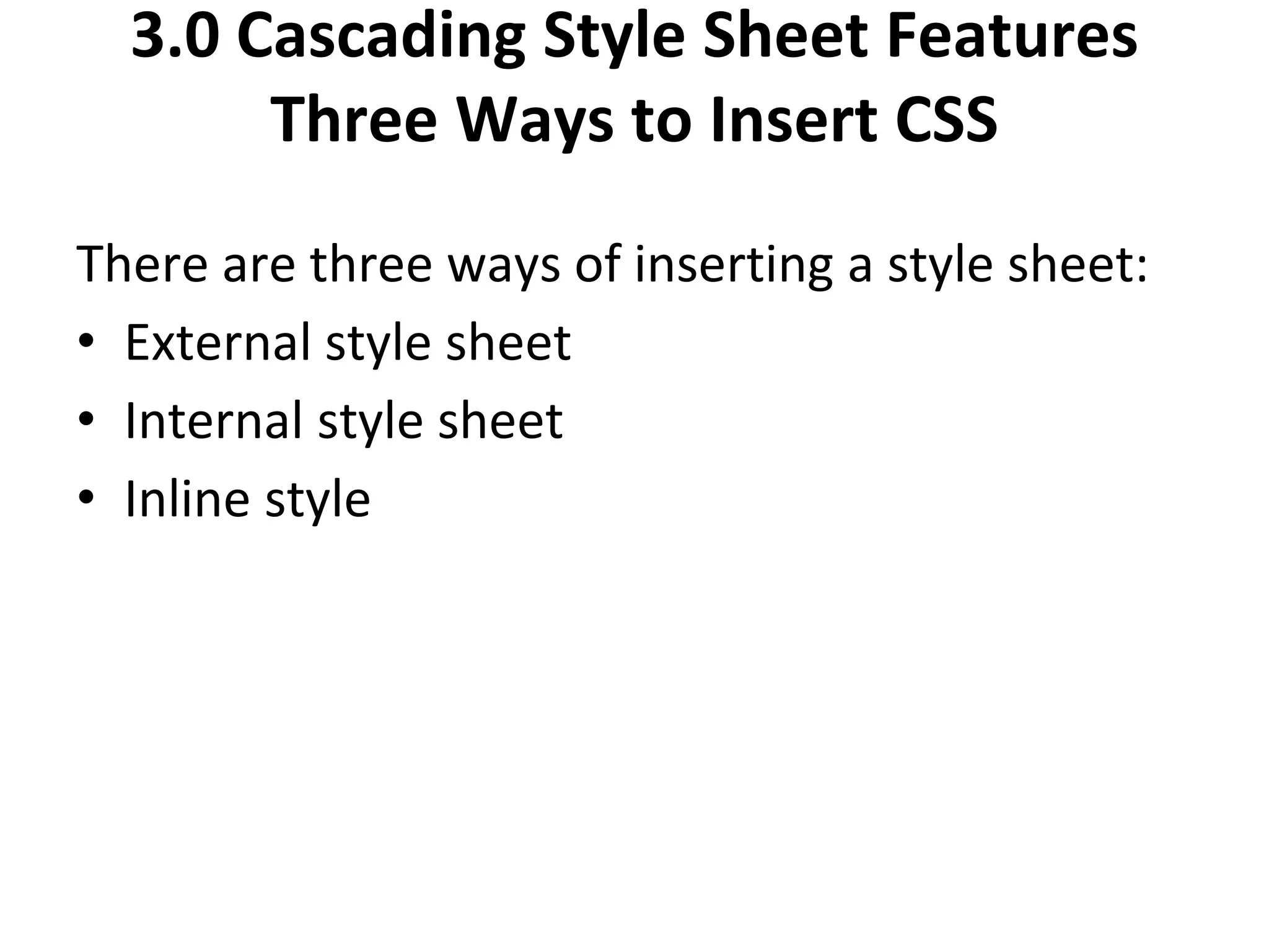 Cascading style sheets | PPT