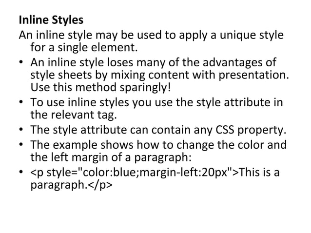 Cascading style sheets | PPT