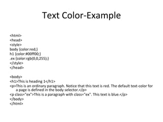 Cascading style sheets | PPTX