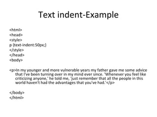 Cascading style sheets | PPTX