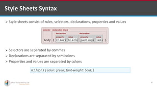 Cascading style sheets - CSS | PPT