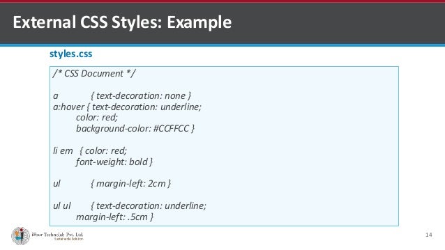Cascading Style Sheets Css
