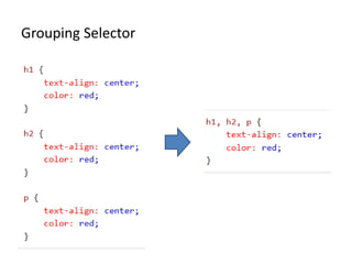 Grouping Selector
 
