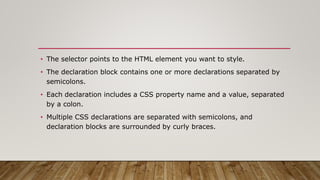 Cascading Style Sheets(CSS).pptx by kj frm changa | PPTX | Web Design ...