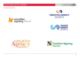 8
A DAY IN THE LIFE OF A PROJECT
THE INITIAL DESIGNS:
 