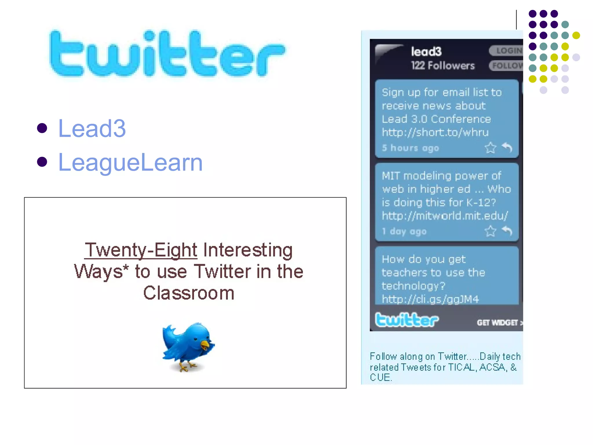 Lead3 LeagueLearn twitter 