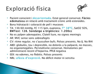 Cas clnic meningitis en immunodeprimits