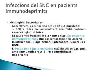 Cas clnic meningitis en immunodeprimits