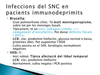 Cas clnic meningitis en immunodeprimits