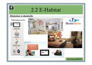 2.2 E-Habitat 
Améliorer le confort de vie en EHPAD 
e-lio de 
La TV connectée 
 
