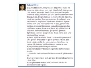 Aula 14 - Divisão celular - Meiose