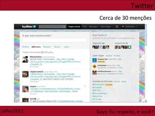 Twitter Cerca de 30 menções 
