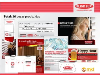 Total: 36 peças produzidas
 