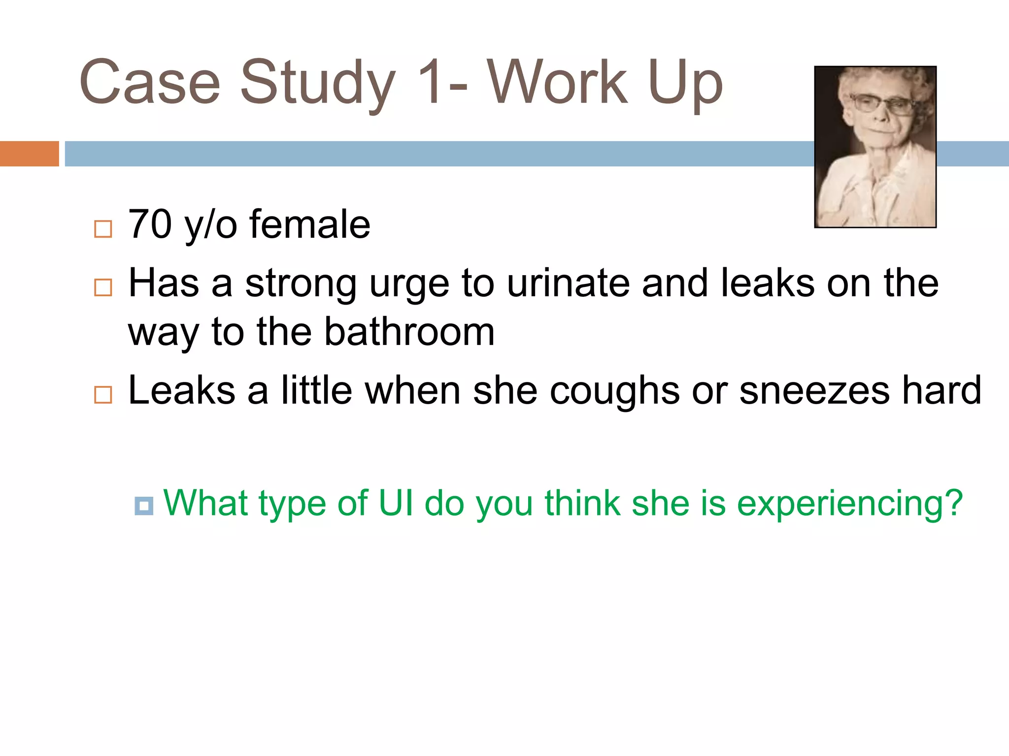 ARGEC: Case Studies Urinary Incontinence in Older Adults | PDF