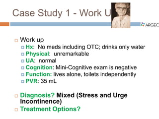 ARGEC: Case Studies Urinary Incontinence in Older Adults | PDF