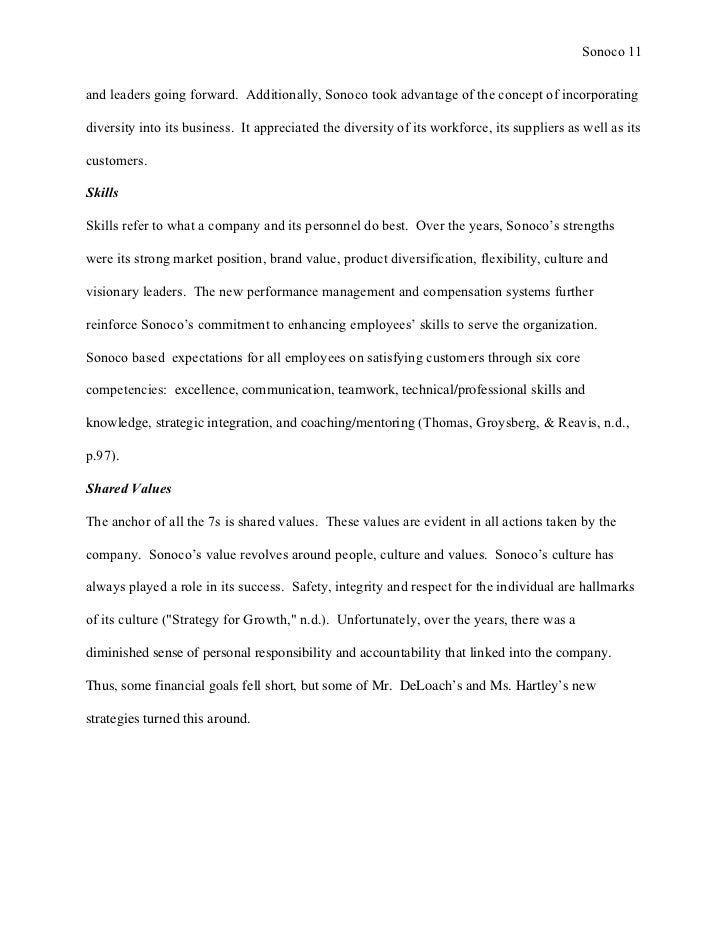 Case Analysis Sonoco Products Pany 1
