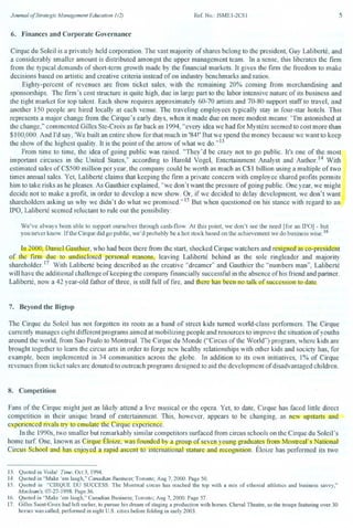 Case   cirque du soleil can it burn brighter