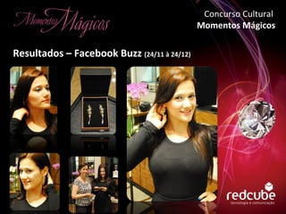 Concurso Cultural  Momentos Mágicos Resultados – Facebook Buzz  (24/11 à 24/12) 