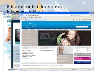 Sharepoint baseret hjemmesider 