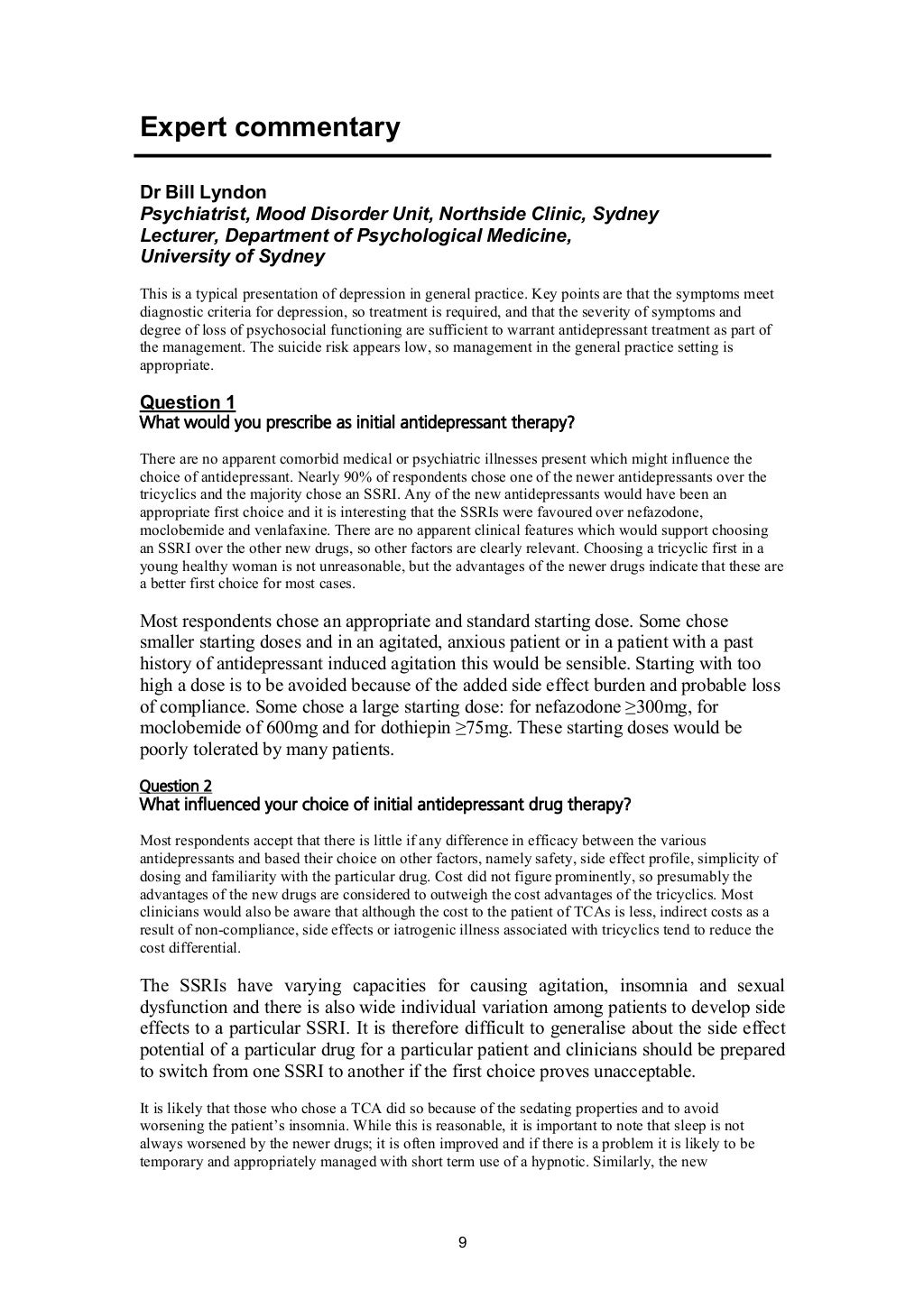 Case study10depression