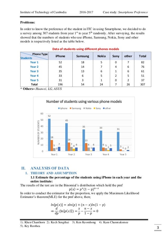 Case study Probability and Statistic