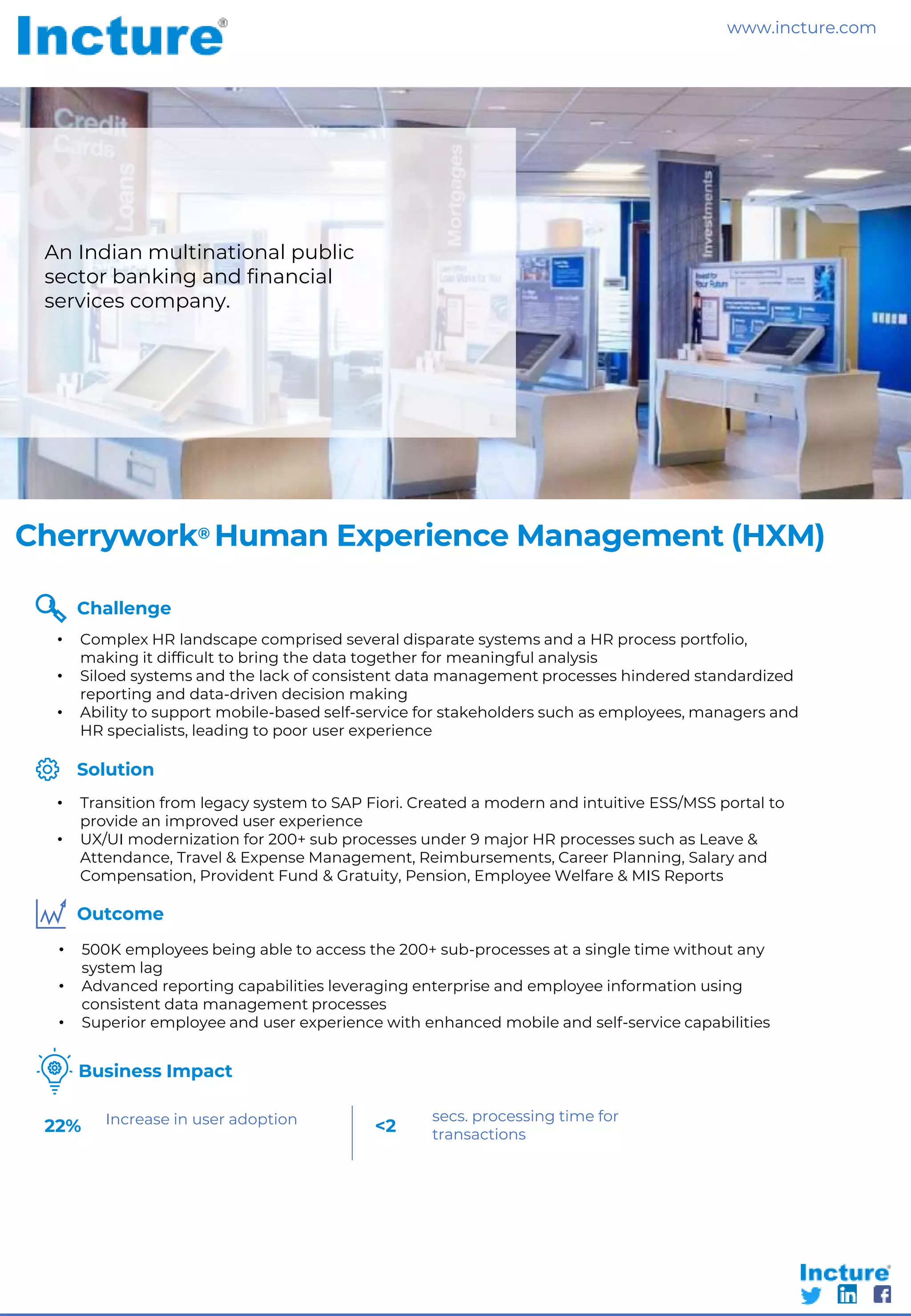Cherrywork Human Experience Management | Incture | PDF
