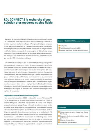 Case study innovaphone: LDL Connect / FR