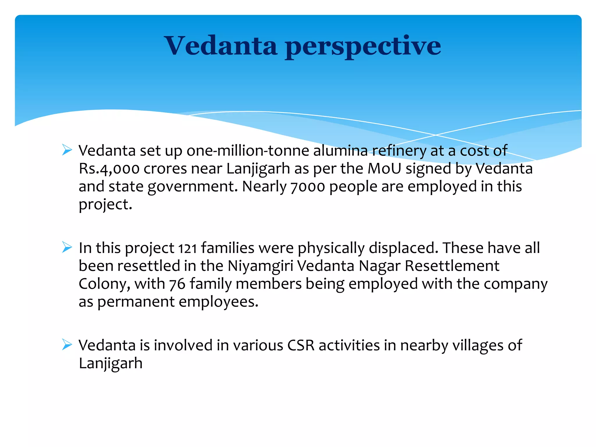 Vedanta-lanjigarh case | PPTX