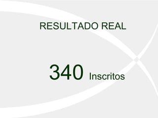RESULTADO REAL 340  Inscritos 