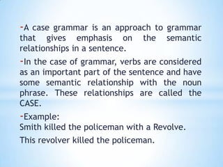 Case System PPT | PPTX
