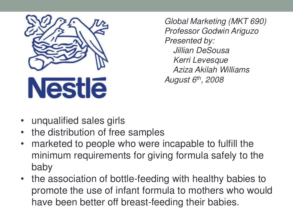 Nestlé the infant formular controversy