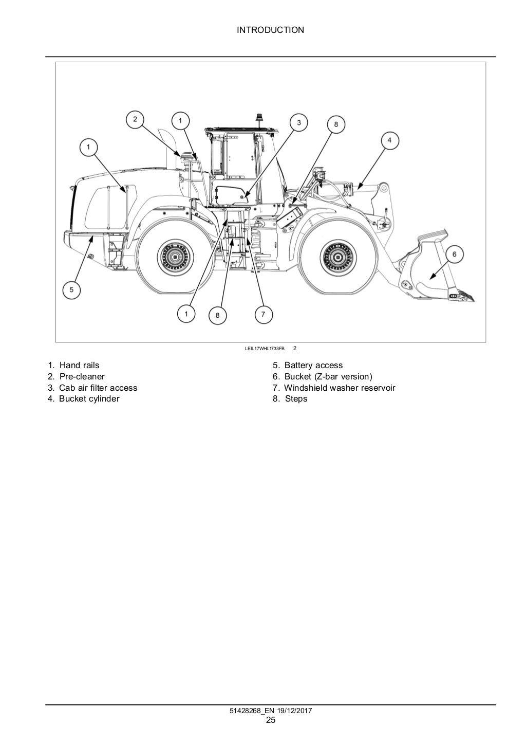 Case 1021 g tier 4b (final) wheel loader service repair manual