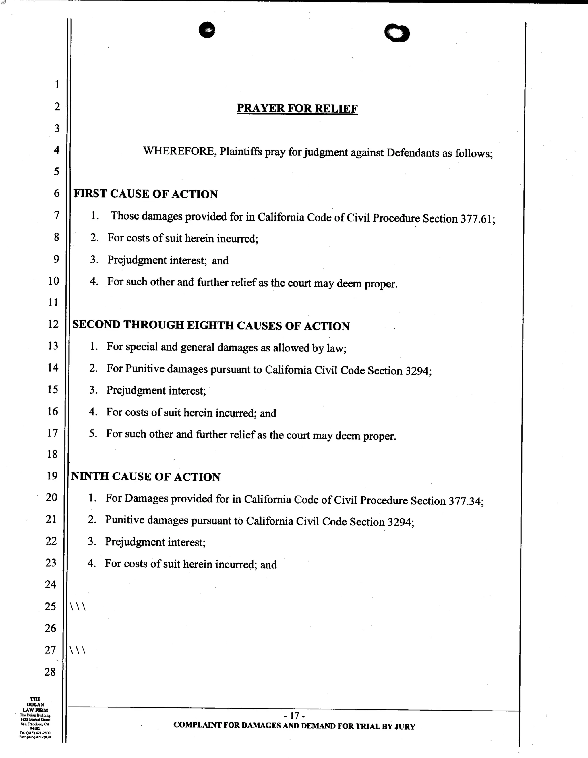 Uber Lawsuit Documents: Case13 ang jiang liu et al vs. uber technologies-wrongful-death