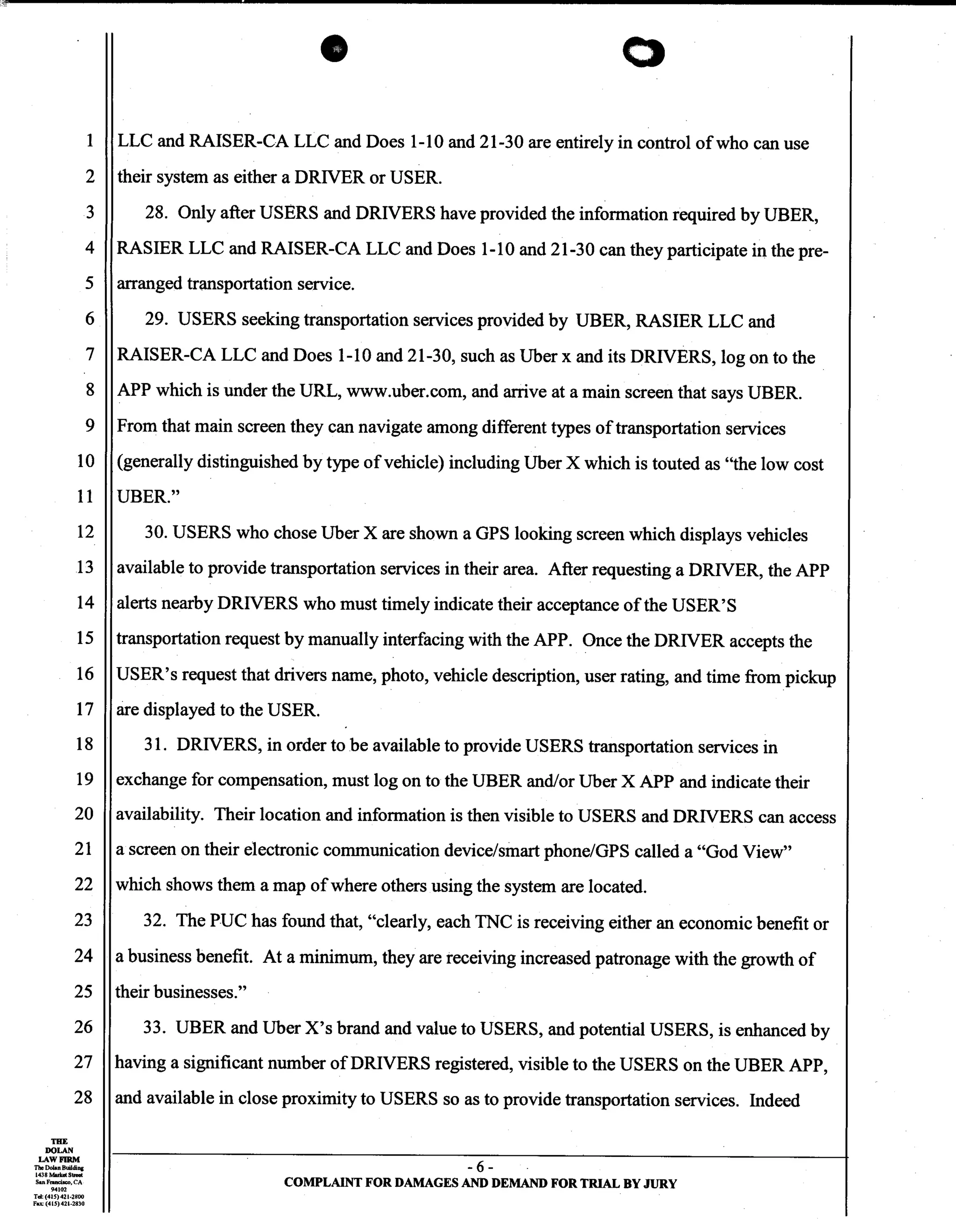 Uber Lawsuit Documents: Case13 ang jiang liu et al vs. uber technologies-wrongful-death