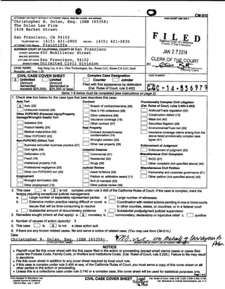 Uber Lawsuit Documents: Case13 ang jiang liu et al vs. uber technologies-wrongful-death