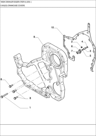 Case 1850 k tier 2 crawler dozer parts catalogue manual | PDF