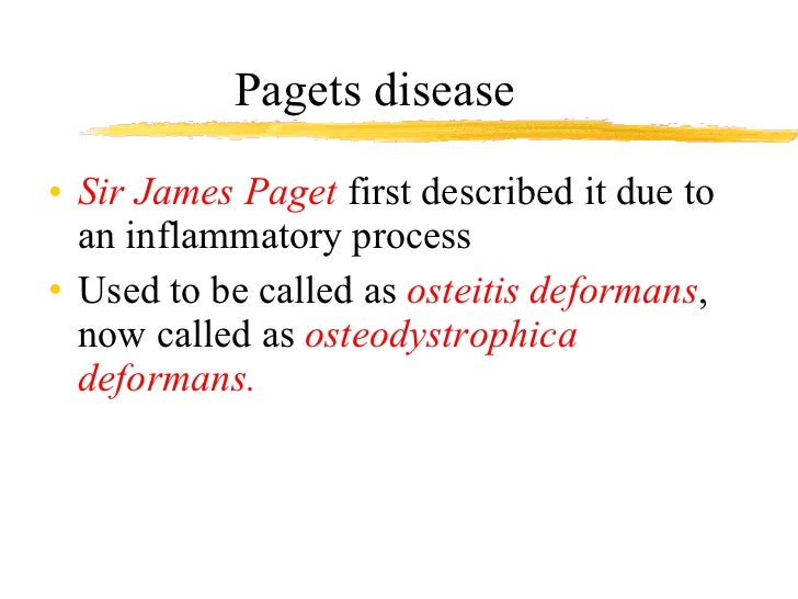 A Case of Paget's Disease