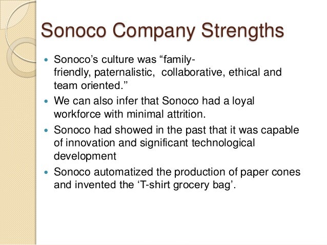 Sonoco Products Company Case Study Solution