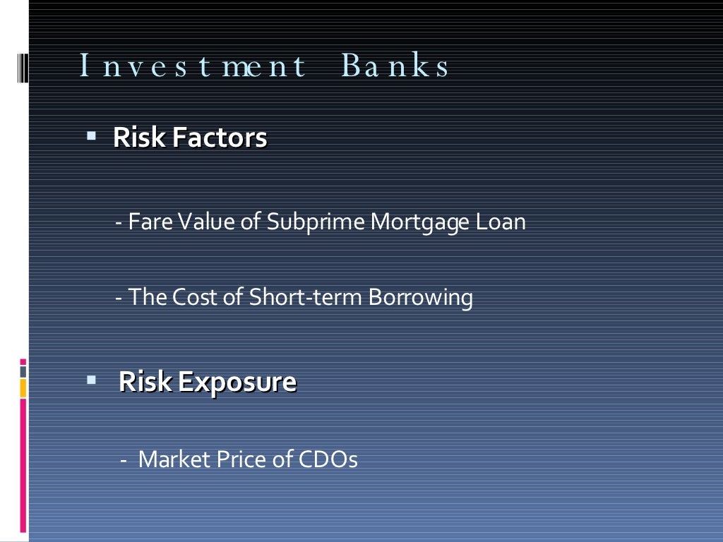 Subprime Mortgage Crisis 2008