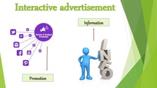 Interactive advertisement
Promotion
Information
 