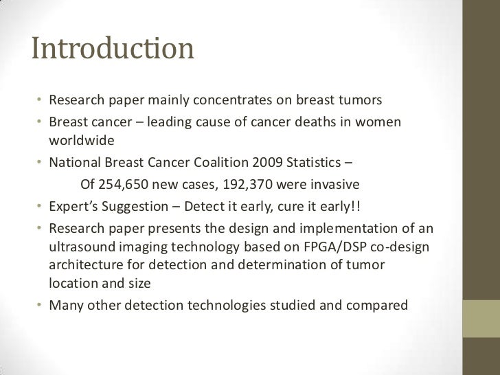 introduction for breast cancer research paper