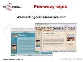 Walmartingacrossamerica.com Pierwszy wpis Dominik Wartecki - Centra S.A. Laura i Jim - Prawdziwa Historia 