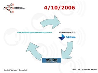 4/10/2006 Dominik Wartecki - Centra S.A. Laura i Jim - Prawdziwa Historia www.walmartingacrossamerica.com / mint IP Washington D.C. 