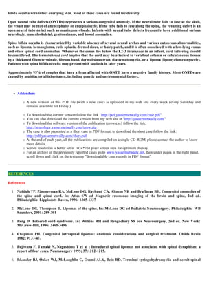 Case record... Spinal dysraphism