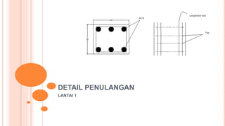 DETAIL PENULANGAN
LANTAI 1
 