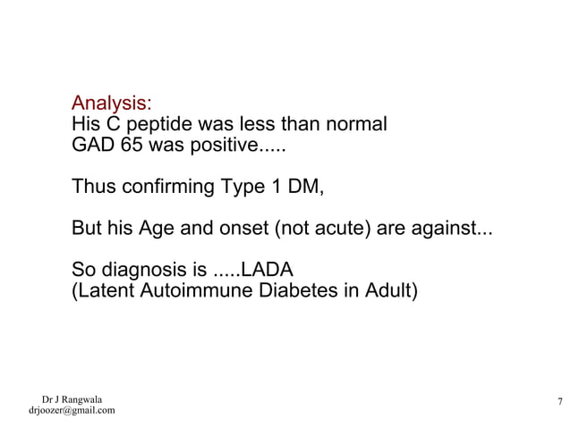 LADA: Latent Autoimmune Diabetes in Adults | PPT | Diabetes | Diseases ...