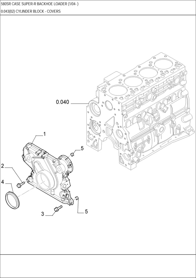 Case 580 sr backhoe loader parts catalogue manual PDF Auto Type