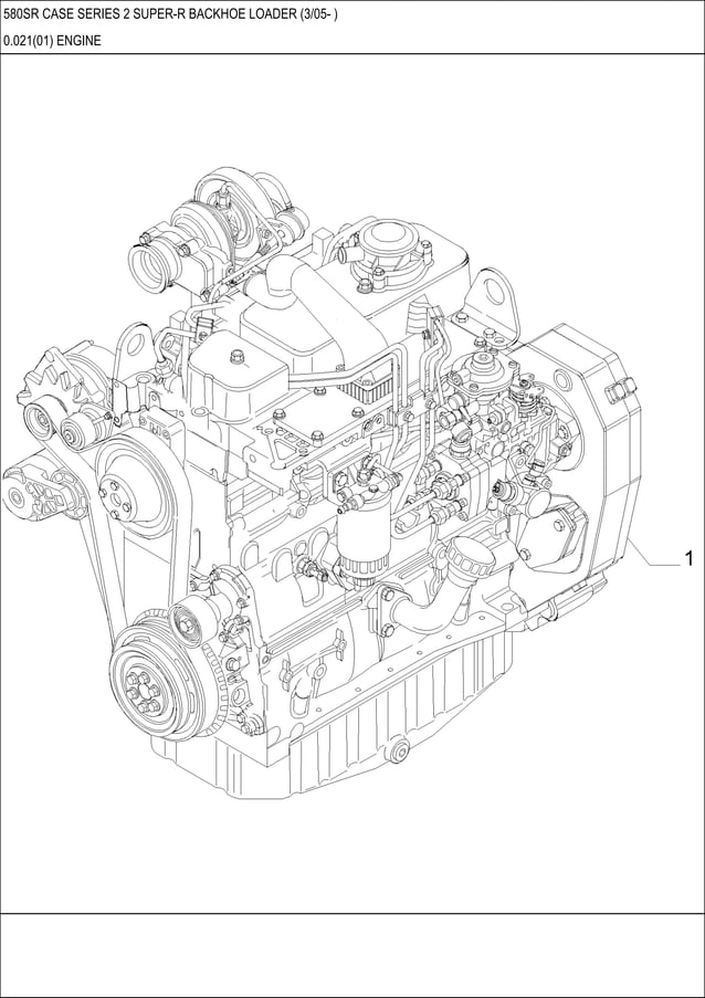 Case 580 sr series 2 backhoe loader parts catalogue manual PDF Auto