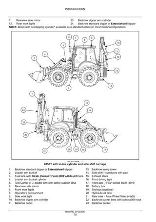 Case 695 st stage iv tractor backhoe loader service repair manual | PDF