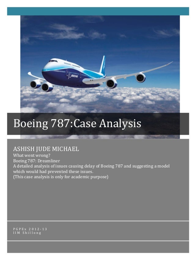 Boeing 787: manufacturing a dream case study analysis picture